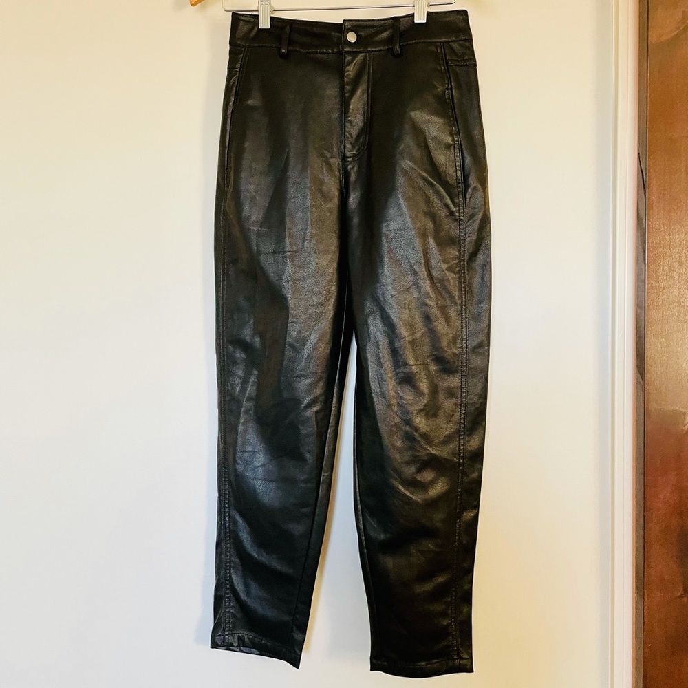 Faux Leather Pants Zara